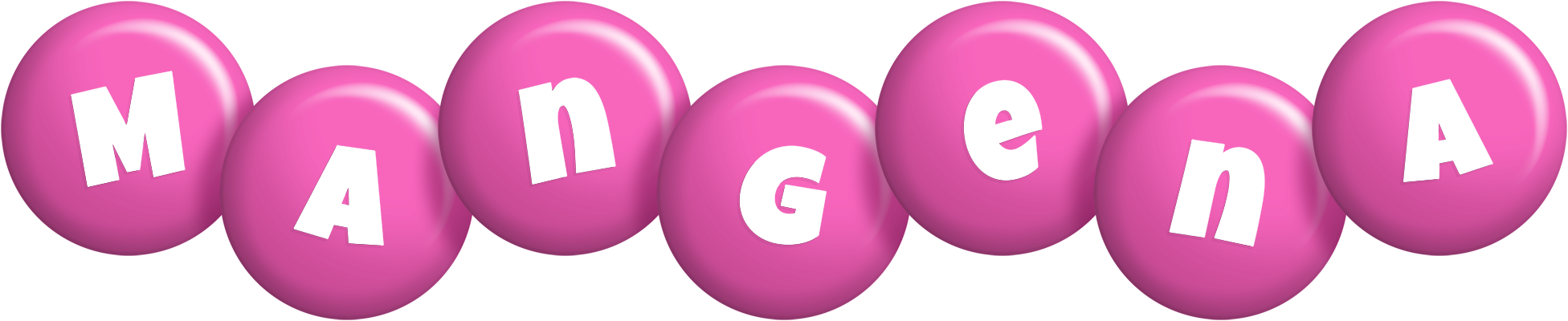 Mangena candy-pink logo