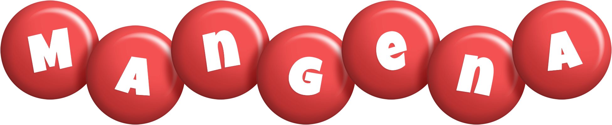 Mangena candy-red logo