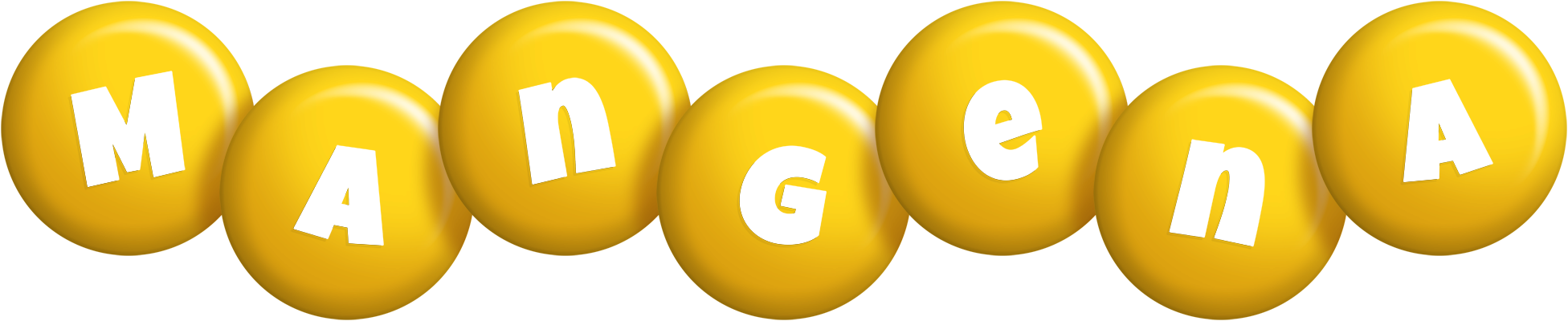 Mangena candy-yellow logo
