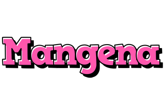 Mangena girlish logo