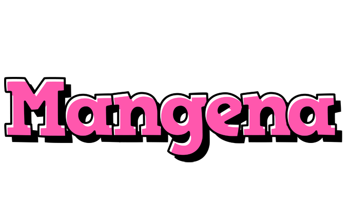 Mangena girlish logo