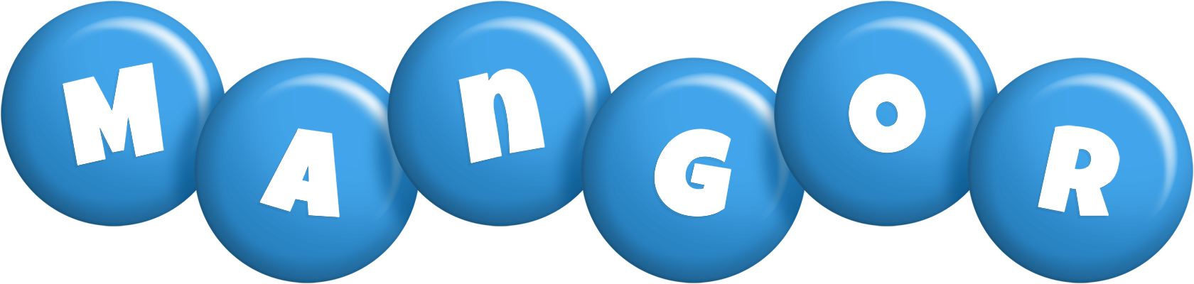 Mangor candy-blue logo
