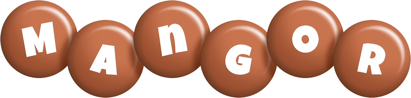 Mangor candy-brown logo