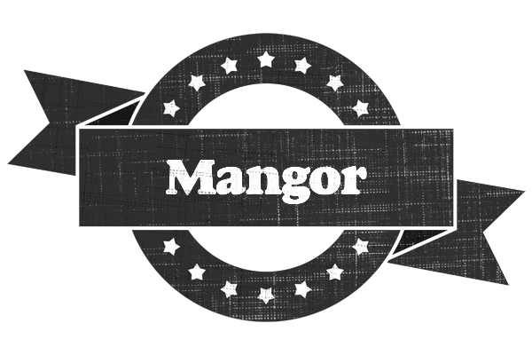Mangor grunge logo