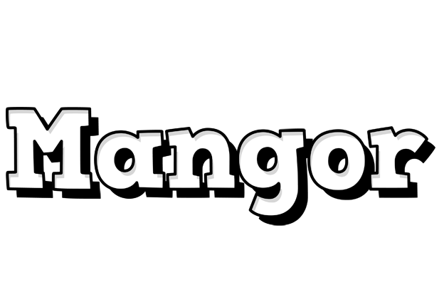 Mangor snowing logo