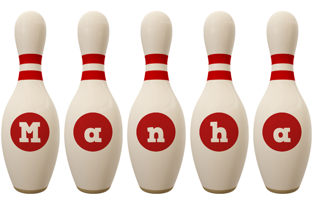 Manha bowling-pin logo