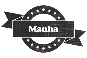 Manha grunge logo