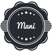 Mani badge logo