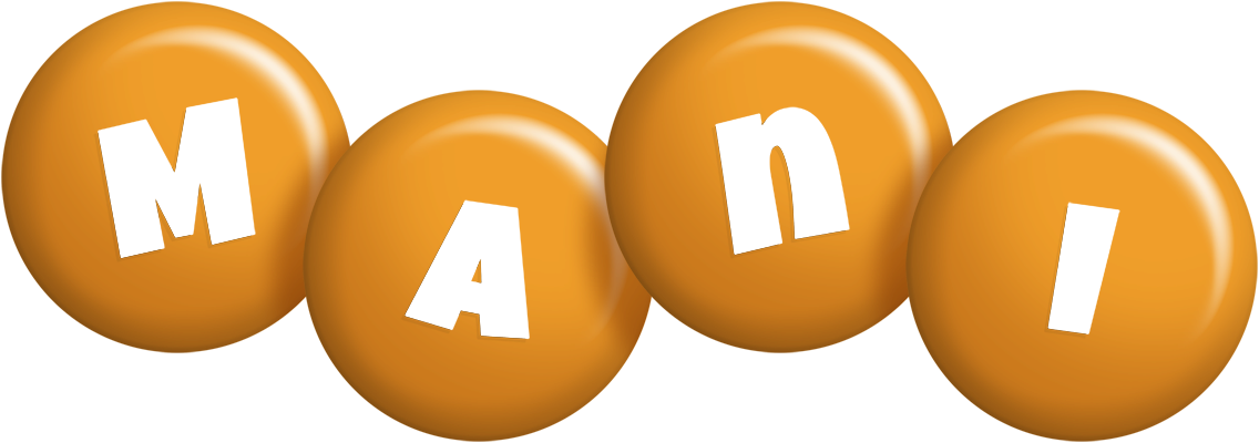 Mani candy-orange logo