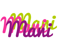 Mani flowers logo