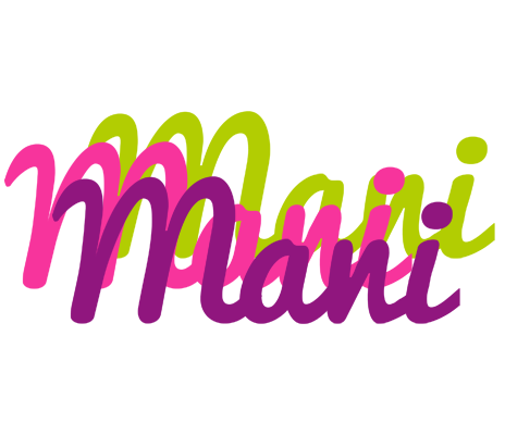 Mani flowers logo