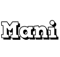 Mani snowing logo