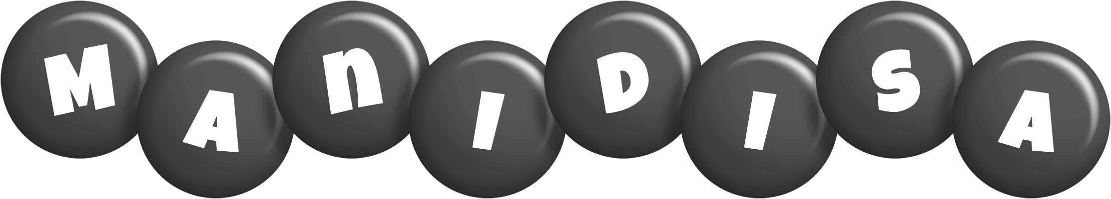 Manidisa candy-black logo