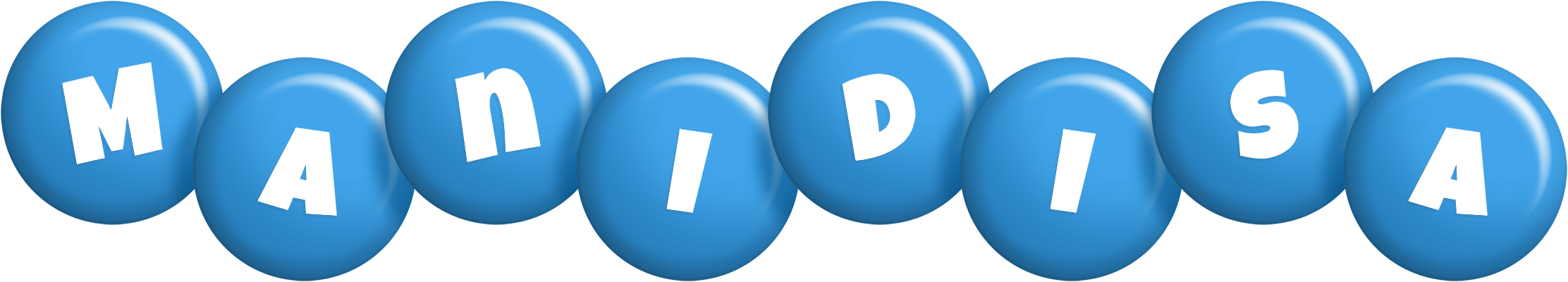 Manidisa candy-blue logo