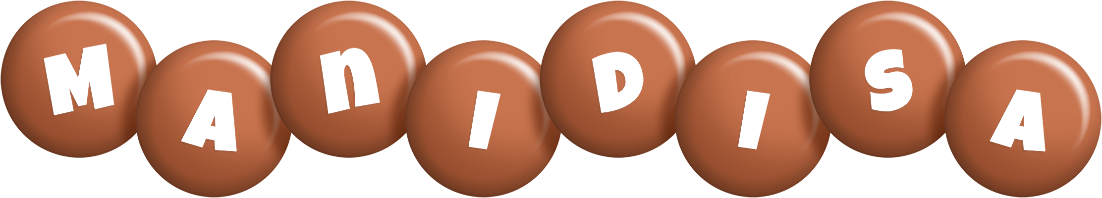 Manidisa candy-brown logo