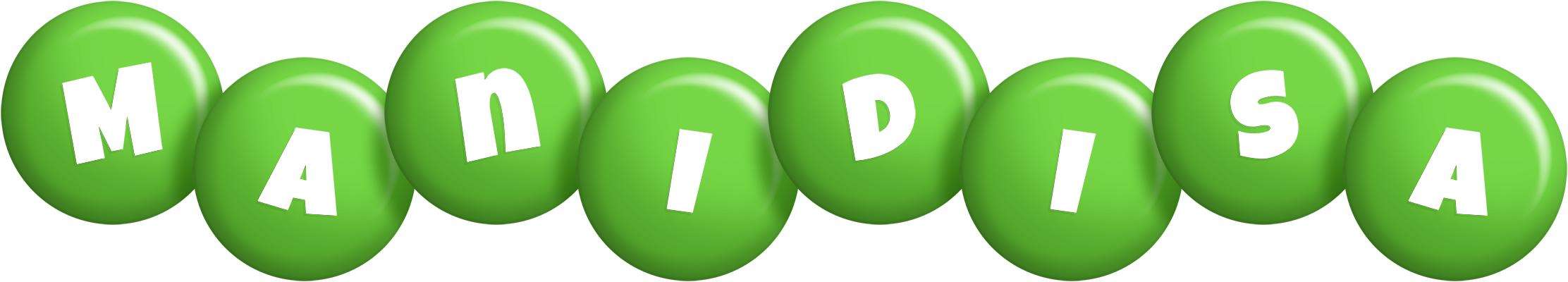 Manidisa candy-green logo