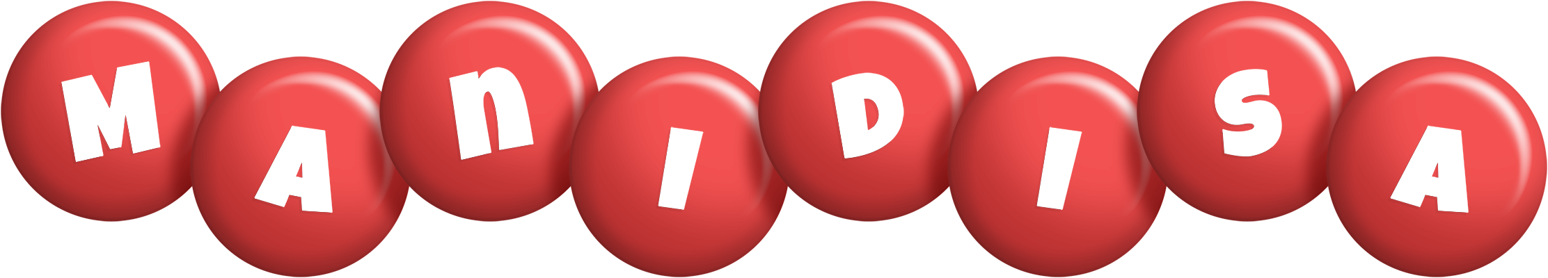 Manidisa candy-red logo