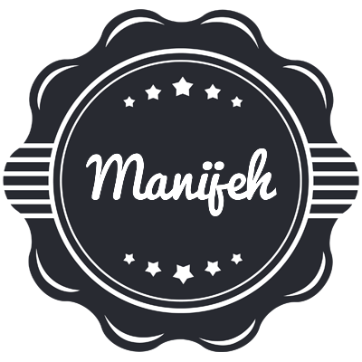 Manijeh badge logo