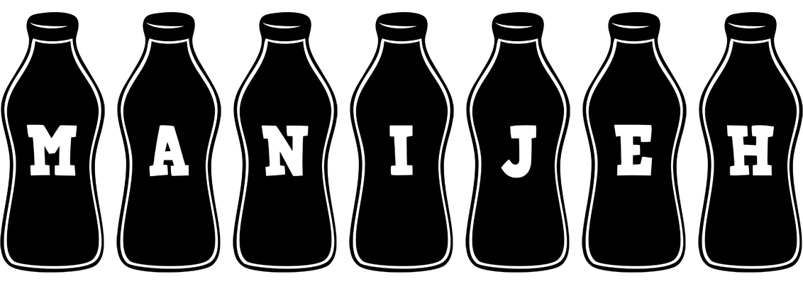 Manijeh bottle logo