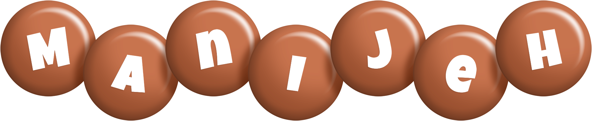 Manijeh candy-brown logo