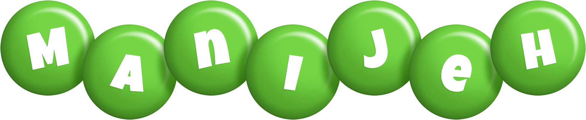 Manijeh candy-green logo