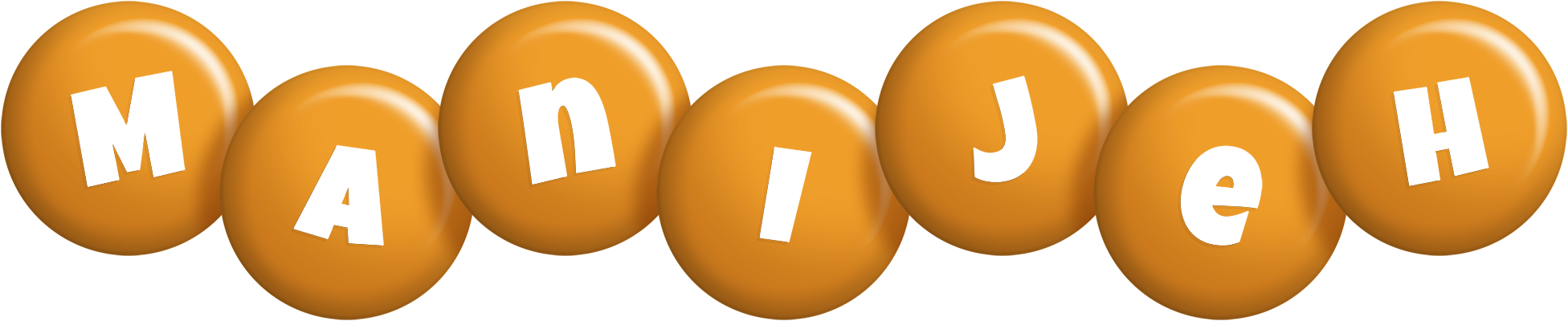 Manijeh candy-orange logo