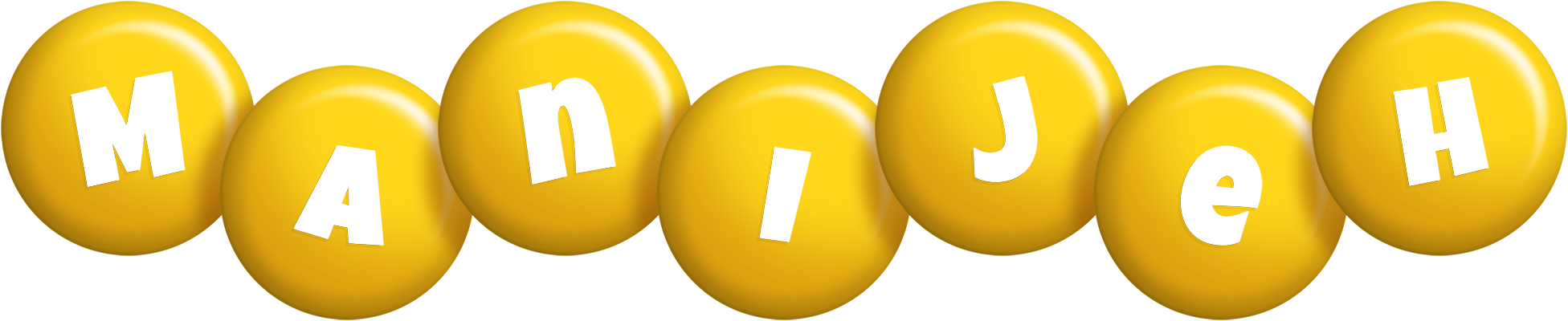 Manijeh candy-yellow logo