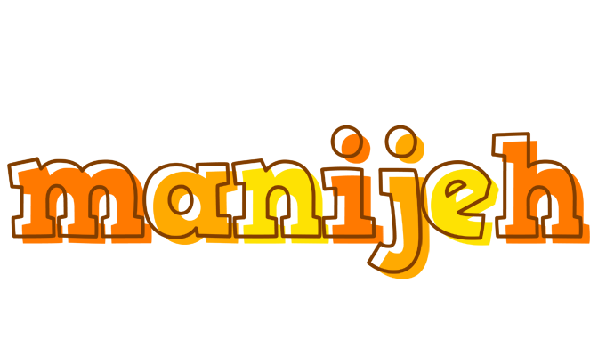 Manijeh desert logo