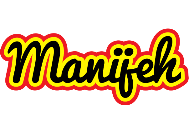 Manijeh flaming logo