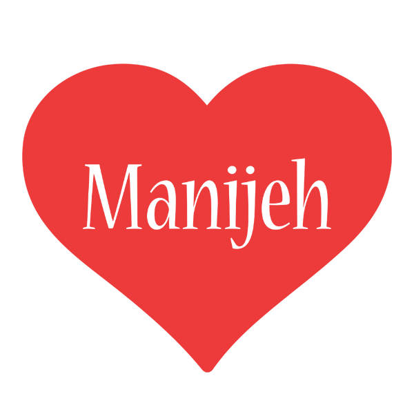 Manijeh love logo