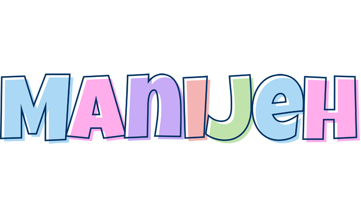Manijeh pastel logo