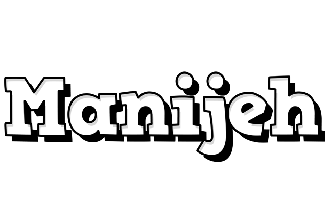 Manijeh snowing logo