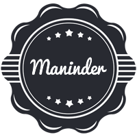 Maninder badge logo