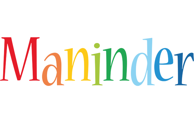 Maninder birthday logo