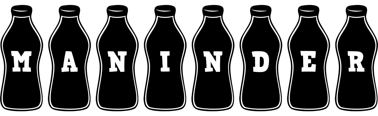Maninder bottle logo
