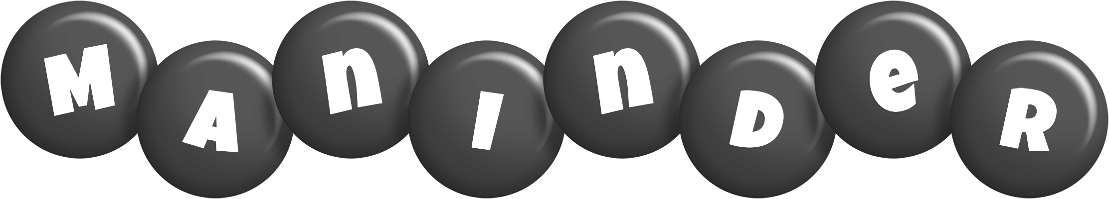 Maninder candy-black logo