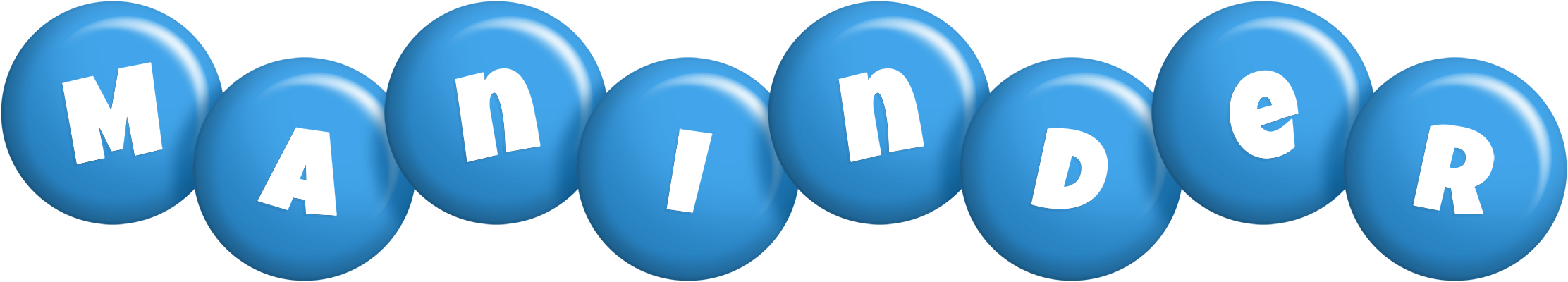 Maninder candy-blue logo
