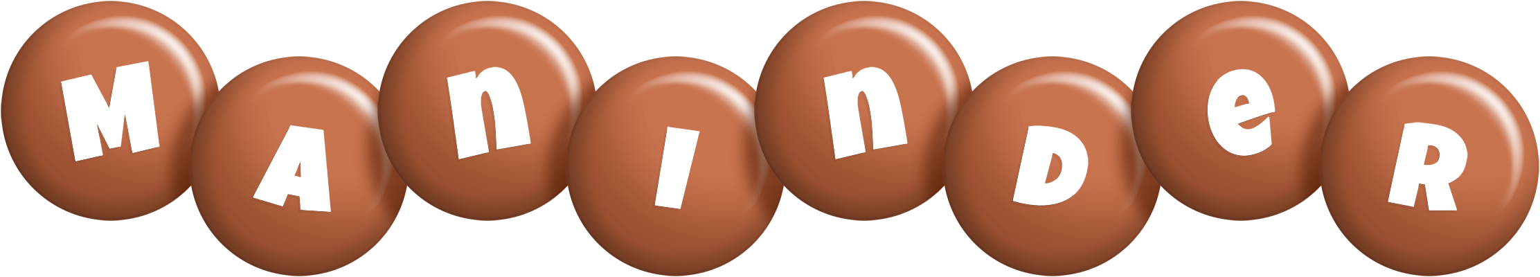 Maninder candy-brown logo