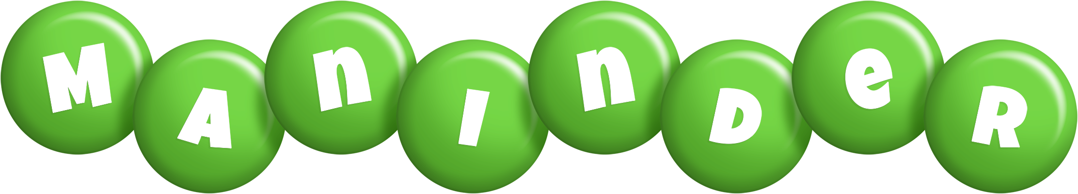 Maninder candy-green logo