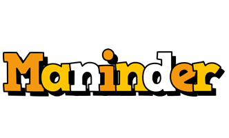 Maninder cartoon logo