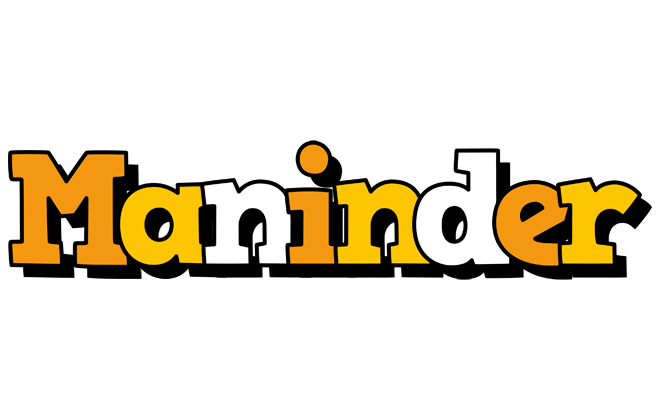 Maninder cartoon logo