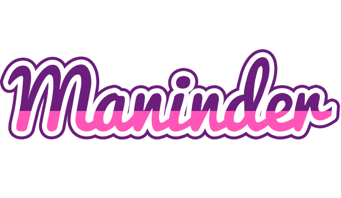 Maninder cheerful logo