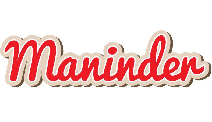Maninder chocolate logo