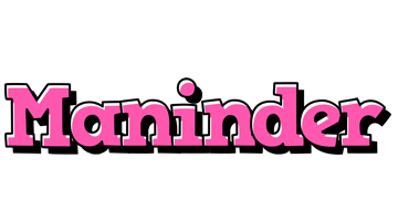 Maninder girlish logo