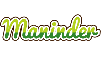 Maninder golfing logo