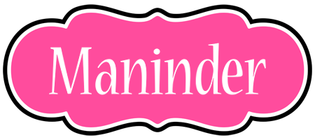 Maninder invitation logo