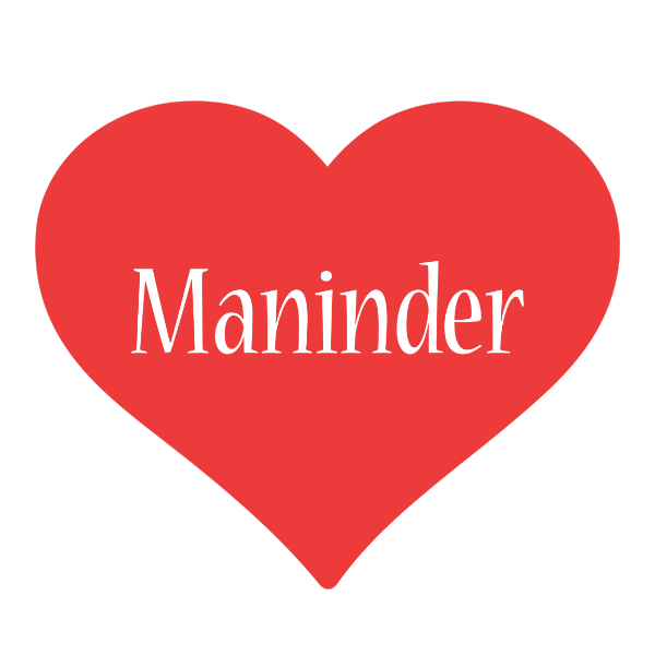 Maninder love logo