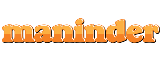 Maninder orange logo