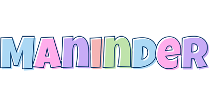 Maninder pastel logo