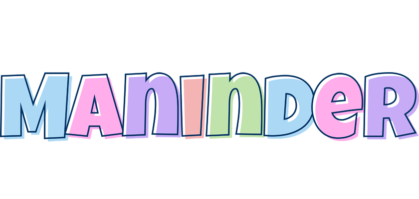 Maninder pastel logo